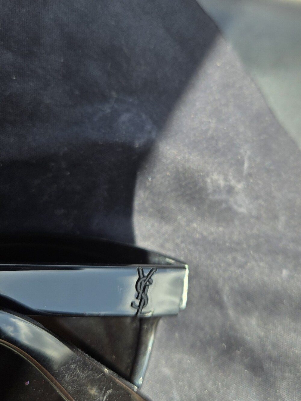 Yves Saint Laurent Black Cat-Eye Sunglasses with Case - Picture 5 of 6